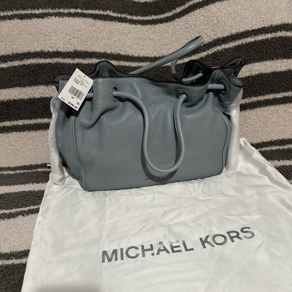 New With Defect Michael Kors Dalia Pebble Leather Shoulder Bag